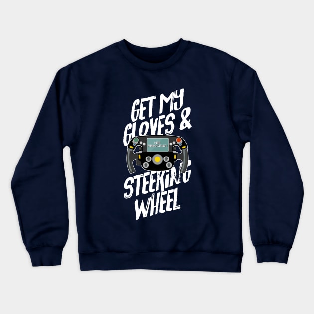 Kimi Raikkonen - Get My Gloves and Steering Wheel Crewneck Sweatshirt by jaybeetee